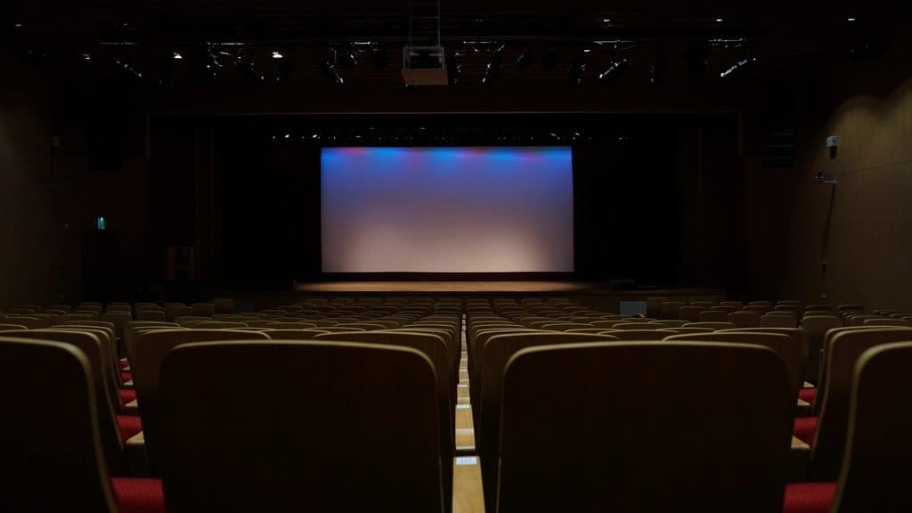 Seats in a movie theater